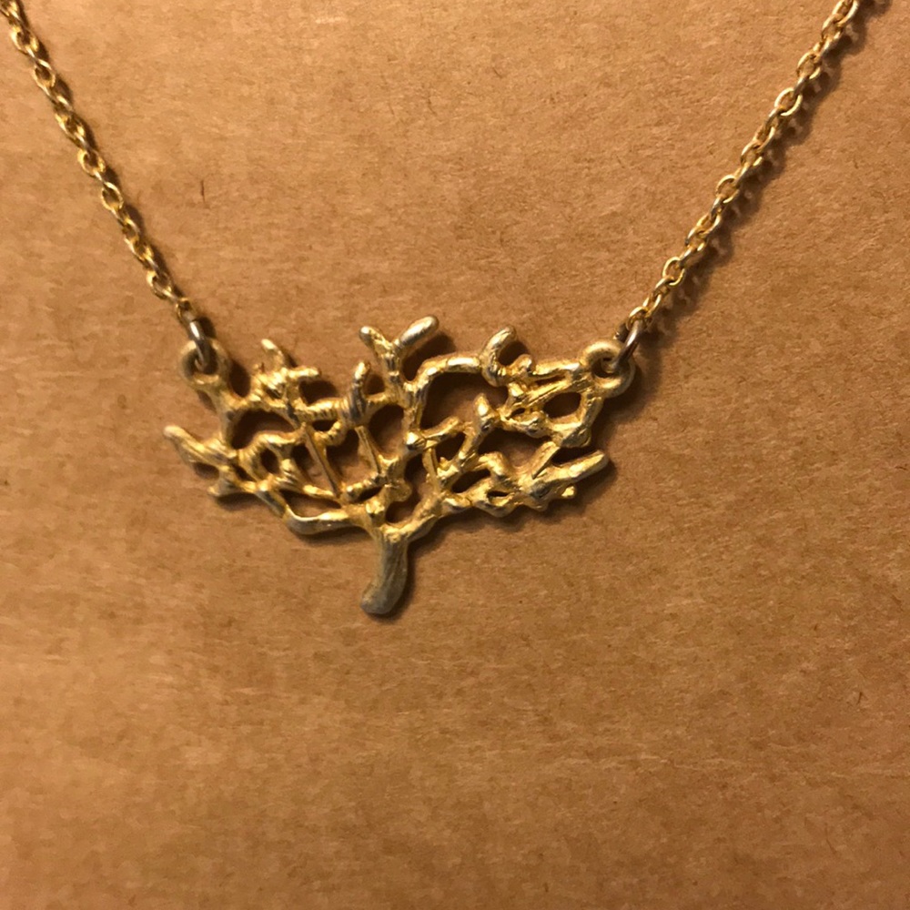 David Aubrey gold tree necklace 🌲🌳🌱